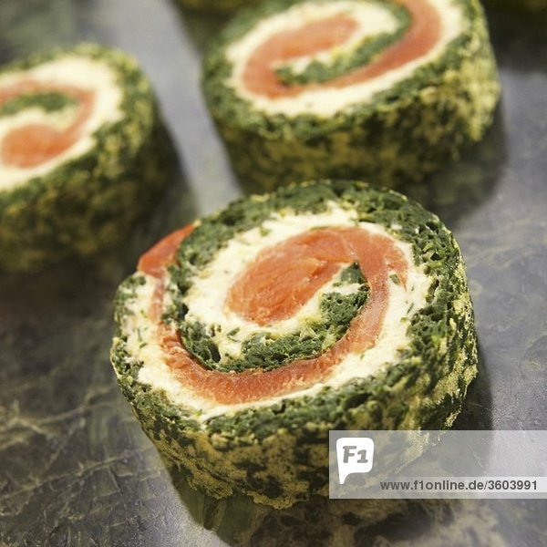 Spinat-Lachs-Roulade