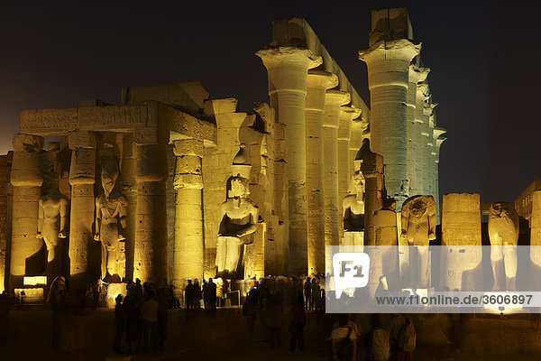 Tempel von Luxor  Luxor  Ägypten  Afrika
