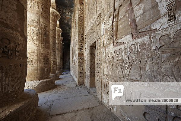 Medinet Habu  Luxor  Ägypten  Afrika