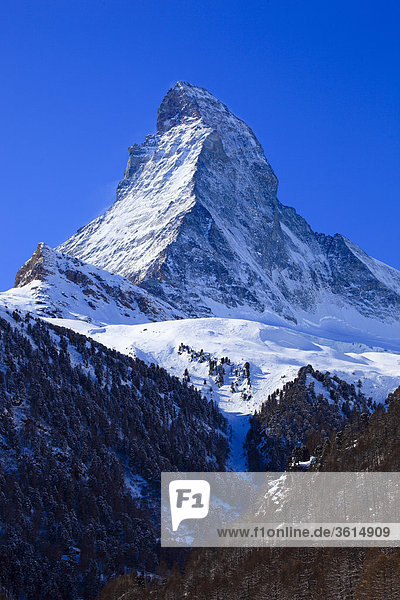 Matterhorn - 4478 m  Zermatt  Wallis  Schweiz