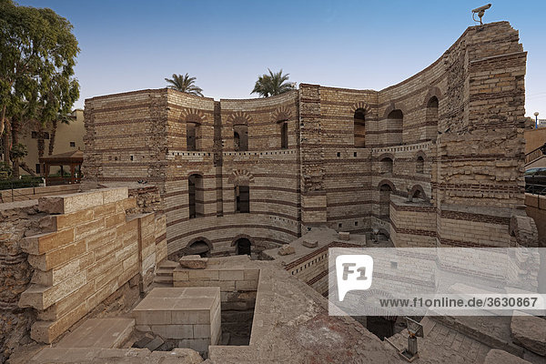 Römischer Turm am koptischen Viertel  Kairo  Ägypten