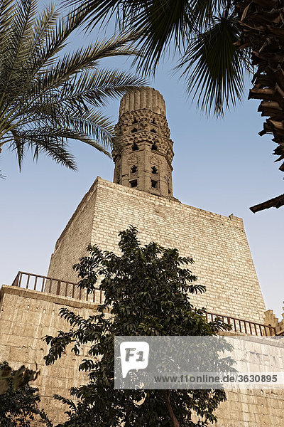 Pfefferstreuer-Minarett der Al-Hakim-Moschee  Kairo  Ägypten