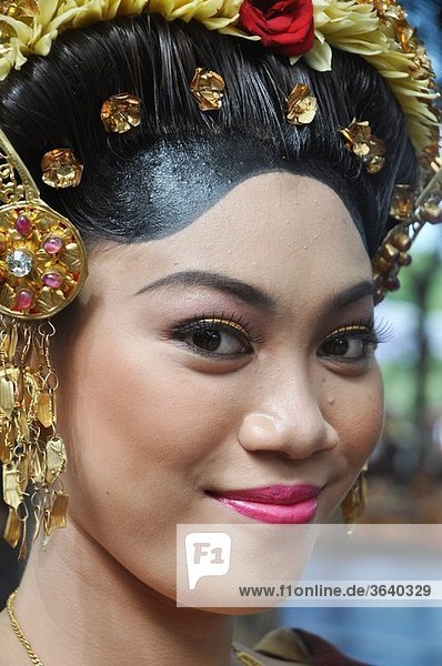 Denpasar (Bali  Indonesia): Balinese dancer at the Bali Arts Festival’s opening