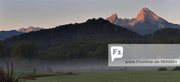 Watzmann  Berchtesgadener Land  Oberbayern  Bayern  Deutschland  Europa