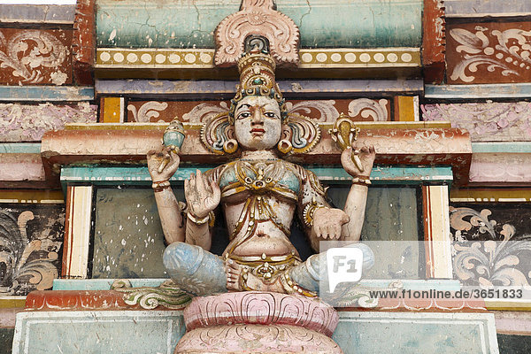 Götter-Figur  Bannari Amman Tempel  Tamil Nadu  Tamilnadu  Südindien  Indien  Südasien  Asien