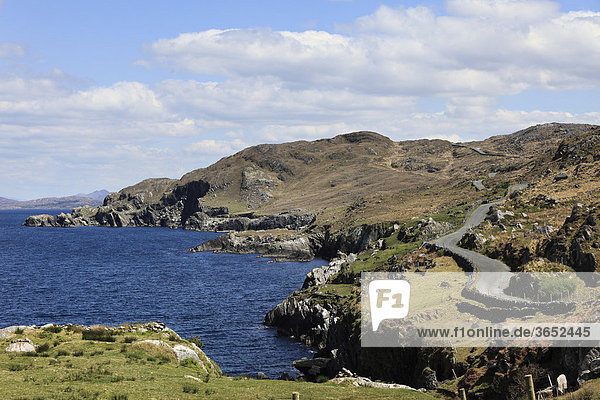 Küstenstraße Ring of Beara  Beara-Halbinsel  County Cork  Irland  Britische Inseln  Europa