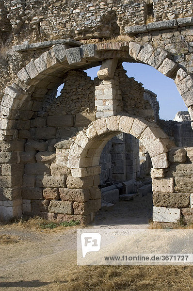 Türkei Milet Südküste der Ägäis römisches Badehaus