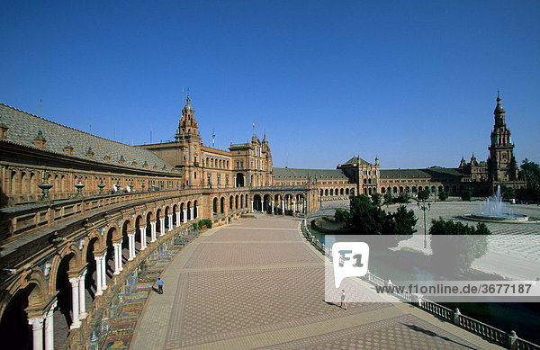 Plaza de EspaÒa Sevilla Andalusien Spanien