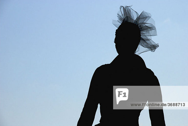 Silhouette einer gut gekleideten Schaufensterpuppe