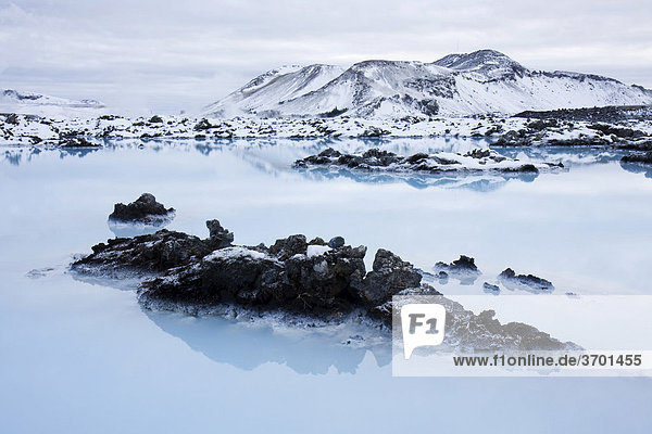 Blue Lagoon in the winter  Iceland  Europe