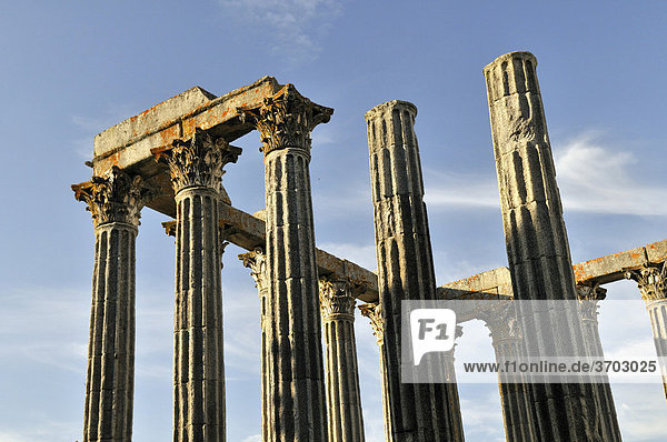 Römischer Diana-Tempel in Evora  UNESCO Welterbe  Alentejo  Portugal  Europa
