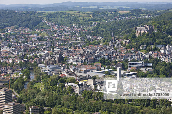 View of Marburg an der Lahn  Hesse  Germany  Europe