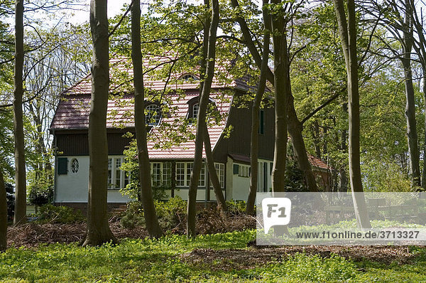 Insel Hiddensee Mecklenburg Vorpommern Deutschland Kloster Wohnhaus des deutschen Dichters und Schriftstellers Gerhart Hauptmann 1862 - 1946 Zuhause von