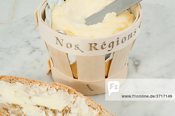 Französische Butter und Brot