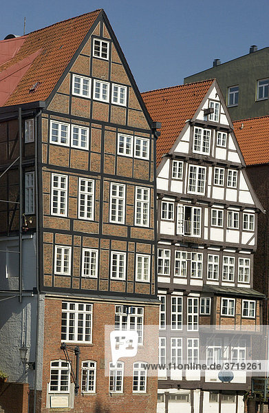 Historische Bürgerhäuser am Nikolaifleet in Hamburg