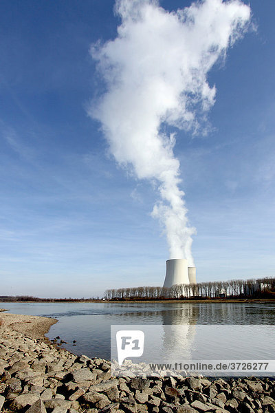 Nuclear power reactor  Philippsburg am Rhein  Baden-Wuerttemberg  Germany