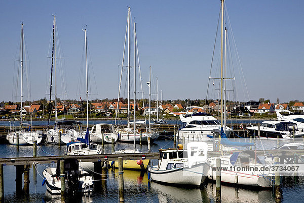 Der Hafen von Faaborg  Fünen  Dänemark  Europa