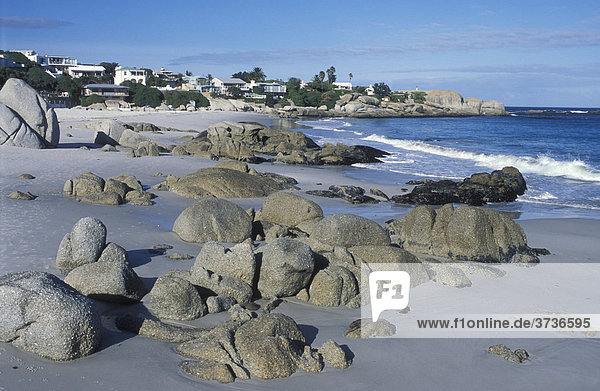 Strand von Clifton Bungalows Villen Meer Sandstrand Kapstadt Südafrika Afrika