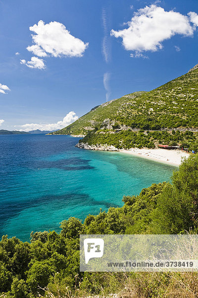 Bucht an der süddalmatischen Küste  Dubrovnik-Neretva  Dalmatien  Kroatien  Europa