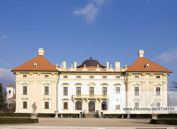 Chateau in Slavkov u Brna  im deutschen Austerlitz  Süd-Mähren  Tschechische Republik  Europa