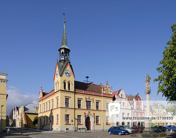Rathaus in Vidnava  Nord-Mähren  Tschechische Republik  Europa