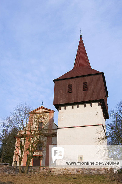 Allerheiligen Kirche in Hronov  Nachod  Ostböhmen  Tschechien  Europa