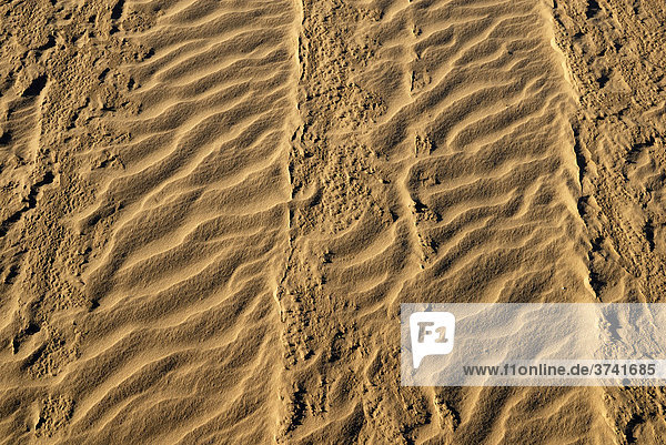 Sandstruktur im Mungo National Park  New South Wales  Australien