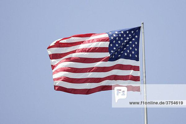 Stars & Stripes Flagge  amerikanische Fahne  Sternenbanner  Manhattan  New York  USA  Vereinigte Staaten von Amerika