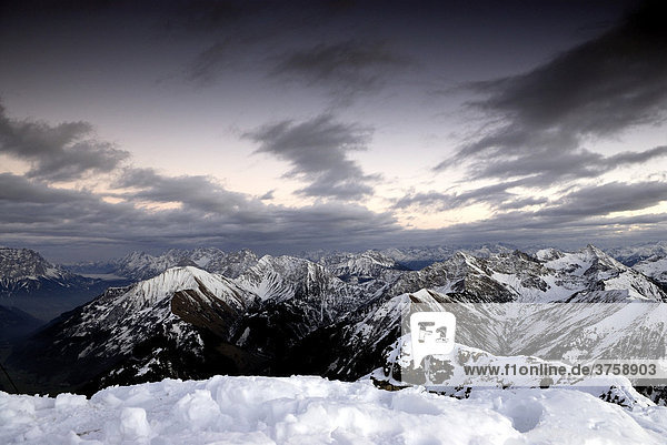 Allgäuer Alpen im Winter  Berwang  Tirol  Österreich