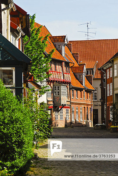Untere Ohlingerstrasse in der Lüneburger Altstadt  Lüneburg  Niedersachsen  Deutschland