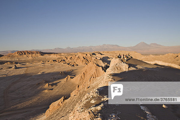 Valle de Luna (Mondtal) bei Sonnenuntergang  San Pedro de Atacama  RegiÛn de Antofagasta  Chile  Südamerika