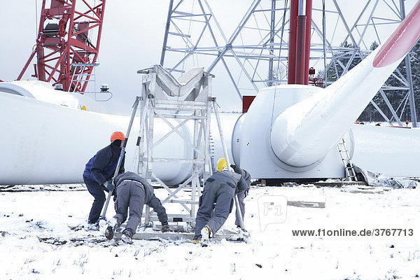 Construction of a wind energy plant in Franconia