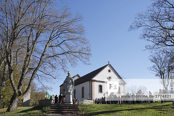 Wallfahrtskirche Maria Ehrenberg bei Motten  Rhön  Unterfranken  Bayern  Deutschland