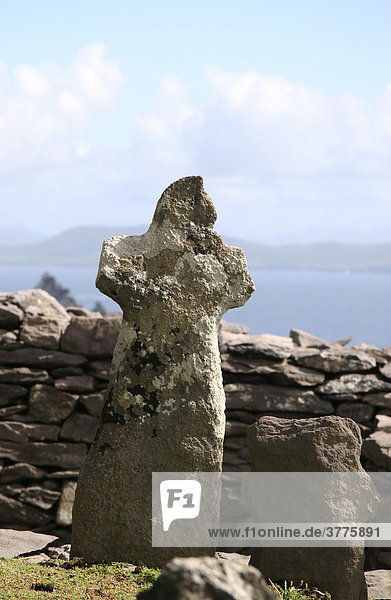 Frühmittelalterliches Kreuz auf Skellig Michael  Kerry  Irland