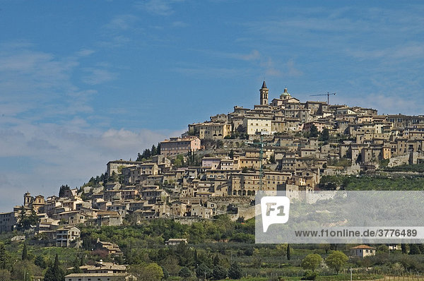 Town on the hill Trevi  Umbria  Italy