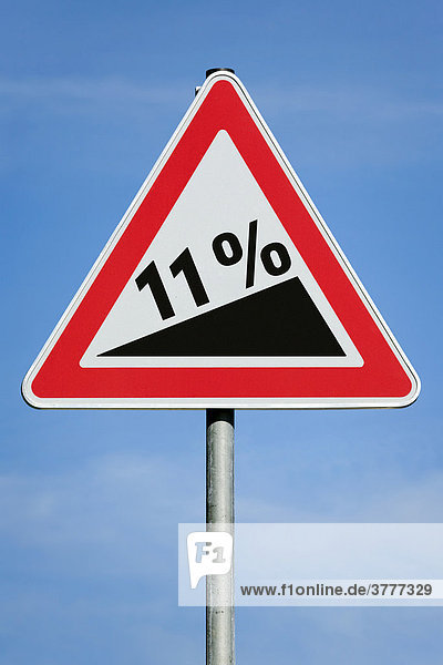 11 % profit tax dividend gain increase gradient - symbolic picture - series