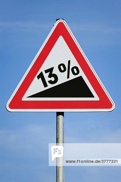 13 % profit tax dividend gain increase gradient - symbolic picture - series
