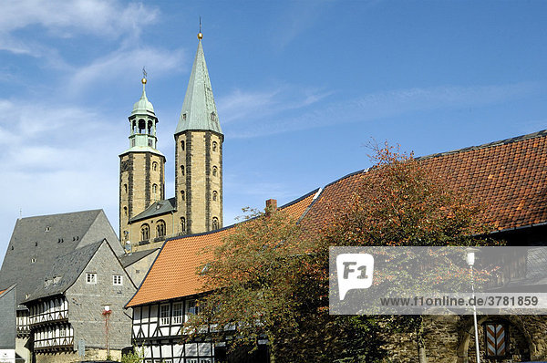UNESCO-Welterbestätte Altstadt Marktkirche Goslar Niedersachsen Deutschland