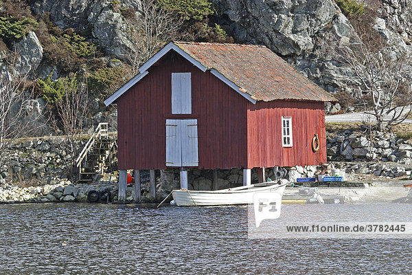 Fischerhütte in Egersund  Norwegen