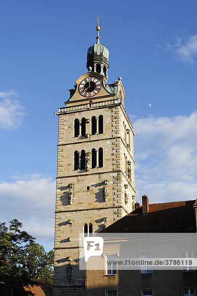 Kirchturm von St. Emmeram  Regensburg  Oberpfalz  Bayern