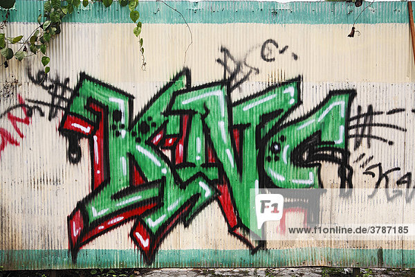 Graffiti (King)  Tenggarong  Ost-Kalimantan  Borneo  Indonesien
