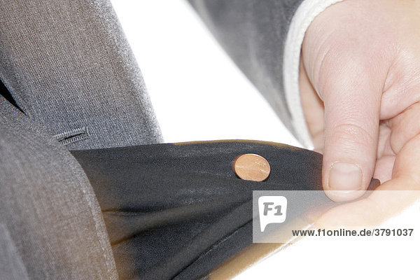Lucky penny inside the pocket