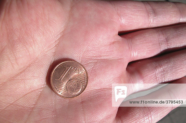 Ein Cent Münze