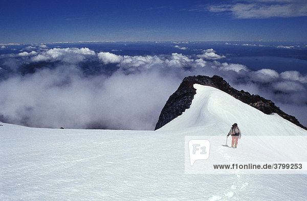 Bergsteigen am Vulkan Osorno Chile