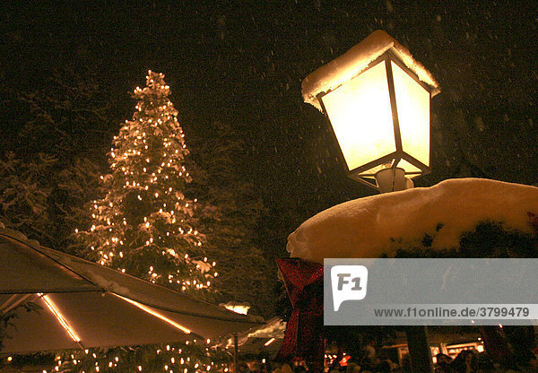 Munich  DEU  19.12.2004 - Christmas market at the chinese tower (Chinesischer Turm) in the Englischer Garten in Munich