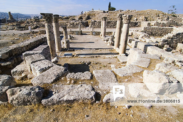 Jordan Amman Citadel Jebel el-Qala Byzantium church