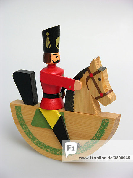 Rocking horse with rider