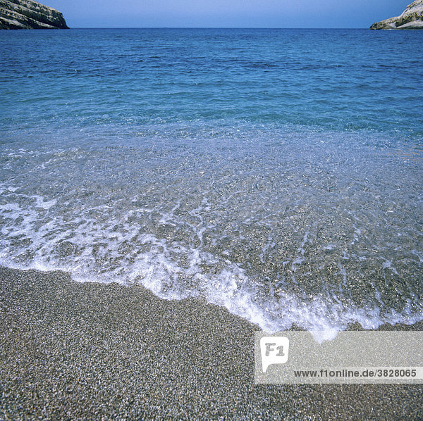 Beach  Matala  Crete  Greece