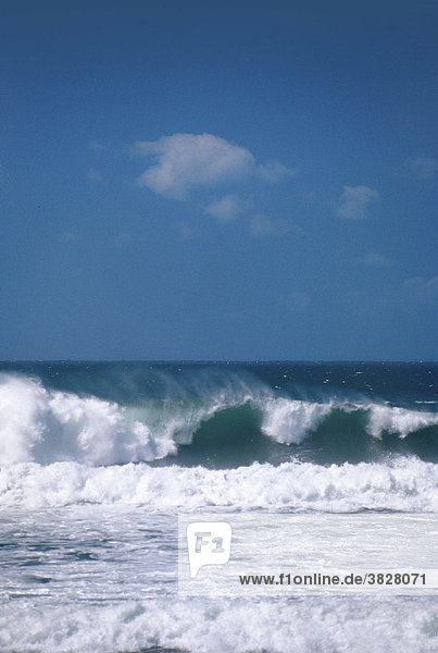 Surf of the atlantic ocean  Algarve  Portugal