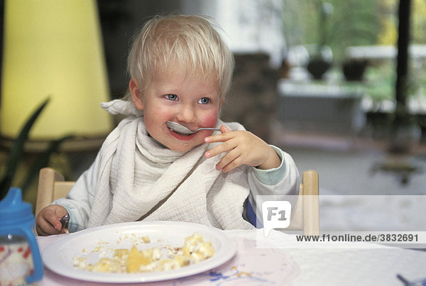 One-and-a-half-year-old Boy eating MR